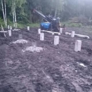 Фундаменты на забивных ЖБ сваях
